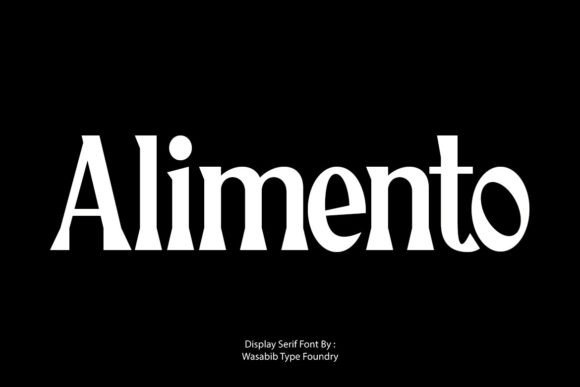 Alimento: A Stylish Serif for Web Design