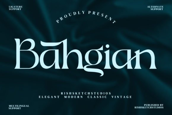 Bahgian: A Stylish Serif Font for Web Design