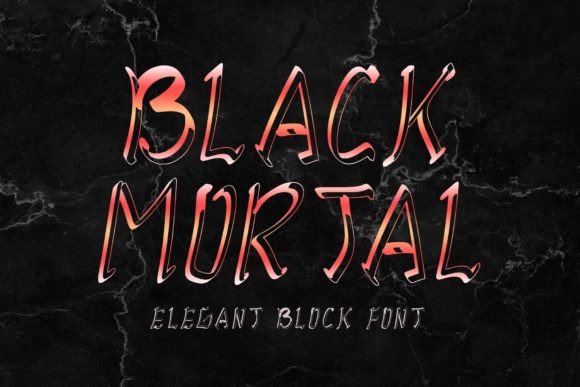 Black Mortal Font for Web Design