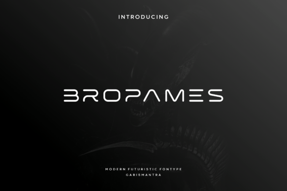 Bropames: A Futuristic Font for Modern Brands