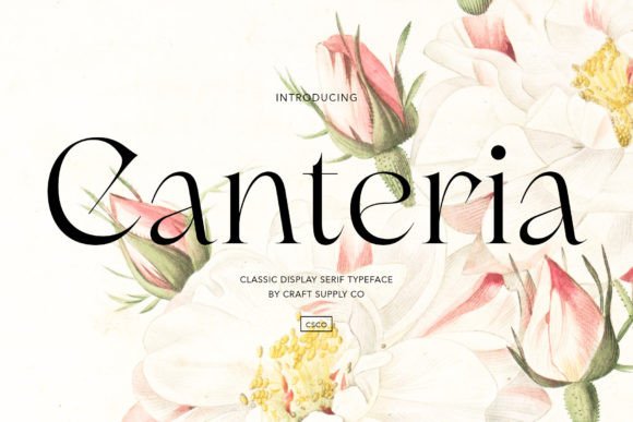 Canteria Font: Elegant Serif for Editorial Design