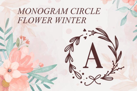 Circle Flower Winter Font