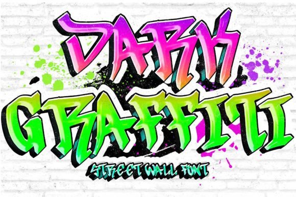 Dark Graffiti Font for Creative Makers