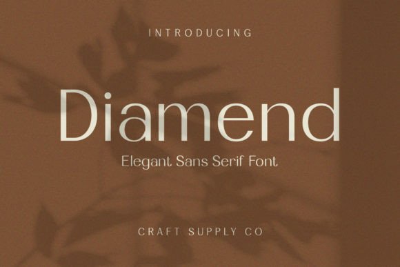 Diamend: A Modern Typeface for Elegant Design