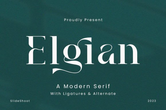 Elgian: A Luxurious Serif Font for Web Design
