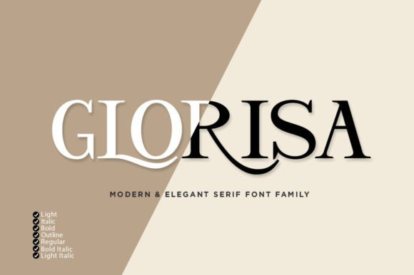 Glorisa: A Font for Elegant Business Design