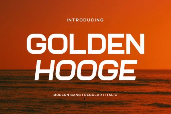 Golden Hooge Font for Elegant Design