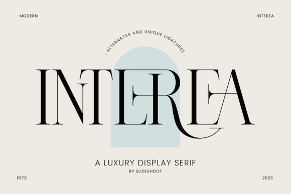 Interea: A Serif Font for Creative Makers
