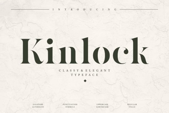 Kinlock: Elegant Serif Font