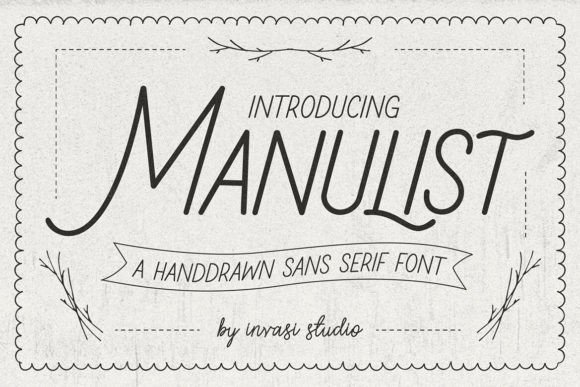 Manulist: A Handwritten Font for Elegant Design
