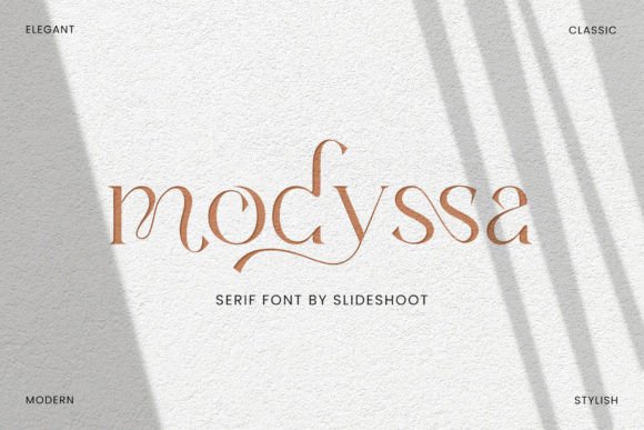 Modyssa: A Serif Font for Real-World Design