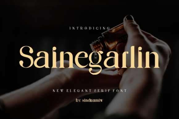 Sainegarline: Elegant Serif for Impact