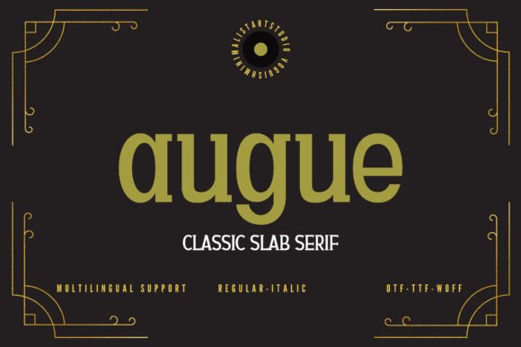 Upgrade Your Brand With Augue Font