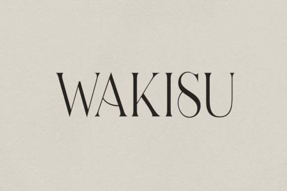 Wakisu: A Serif Font for Elegant Campaigns
