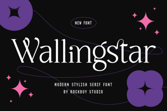 Wallingstar: Elegant Serif Font for Crafters